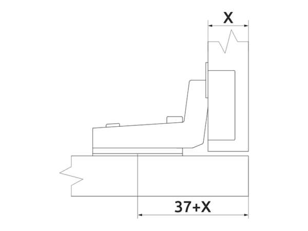 Петля вкладная Slide-on Ø=35 Н=0 мм Т1 цвет Никель GIFF