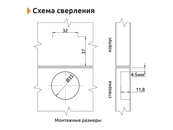 Петля накладная Slide-on 175° Ø=35 мм цвет Никель GIFF