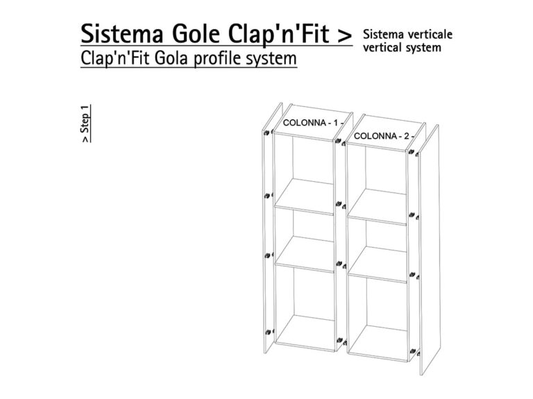 Кріплення універсальне до профілю Gola Volpato Clap`n`FIT колір Синій